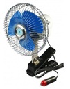 Chrómový ventilátor 12V 6'' s klipom