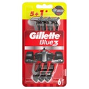 GILLETTE BLUE 3 SPEED ŠPECIÁLNA EDÍCIA 3 ČEPEĽOVÉ 6 ks jednorazových holiacich strojčekov