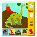 Dinosaury - Tracing Templates - Djeco