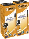 BIC ORANŽOVÉ ORIGINÁLNE guľôčkové pero FINE, 08 mm ČIERNA x 40