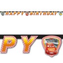 BANNER girlanda HAPPY BIRTHDAY autíčka 3 AUTÁ 200 cm