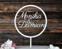 Topper TŚB-75-Names Wedding Wedding White