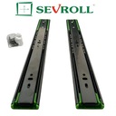 Guľôčkové vedenie SEVROLL SVS Úplné vysúvanie Soft Close H45 L-450mm ČIERNA