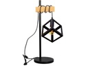 GOLDLUX Sweden Drevená stolná lampa 314598 Čierna