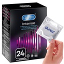 Durex INTENSE pruhy výstupky zosilňujúci gél 24 ks