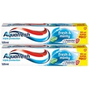 Aquafresh FRESH AND MINTY zubná pasta 2x125 ml