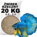 Piesok štrk riečny štrk QUARTZ DRY WASHED 0,8-2,0 pre AKVÁRIUM 20 KG