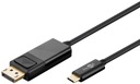 Kábel typu C – DisplayPort DP 1,2 m Goobay 51767 4K 60Hz 3D