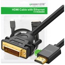 Uzelený kábel HDMI - DVI 4K 60Hz 30AWG 1m čierny (30116)