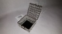 Dekoračná krabička na drobnosti 11x11cm, kov, sklo