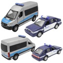 Policajná súprava WELLY MERCEDES-BENZ SPRINTER VAN Polonez Caro AUTO MODEL