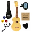 Sopránové ukulele Yellow Mahalo Kahiko SET