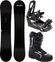 Snowboardový set RAVEN Pure Black 154cm