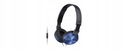 Handsfree slúchadlá Sony, mikrofón MDR-ZX310AP Blu