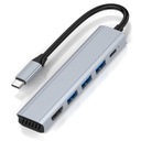 HUB ADAPTÉR 5v1 USB-C HDMI 4K 3x USB 3.0 ADAPTÉR PRE MACBOOK M1 PRO AIR