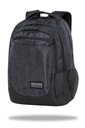 Trojkomorový batoh CoolPack Soul 27l, SNOW BLACK