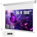 Premietacie plátno Elektrické PREMIUM 100 palcov 125 x 222 cm FULL HD 4K + DIAĽKOVÉ