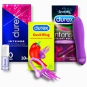 DUREX gél INTENSE ORGASMIC set, vibrátor DELIGHT, DEVIL RING