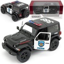 KOVOVÉ AUTO JEEP WRANGLER POLICEJNÝ KOVOVÝ MODEL AUTA KINSMART CAR