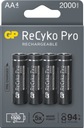 Batérie AA GP RECYKO R06 2000 mAh - 4 ks