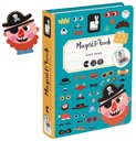 JANOD MAGNETIC PUZZLE Funny faces Boy 3+ Magnetibook