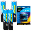 4ks XTREME Ni-MH AAA R3 BATÉRIA 1,2V 1100mAh