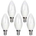 5x VÝKONNÁ JASNÁ LED ŽIAROVKA E14 3W 240lm 4500K NEUTRÁLNA BIELA ​​FARBA