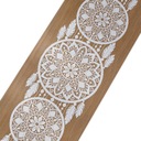 Boho Jacquard Table Runner 44x224 lapač snov biely