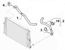 Hadica horného chladiča Alfa Romeo 159 1.8MPI