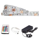 RGB 5050 LED pásik 5m IP20 + IR diaľkový ovládač SET