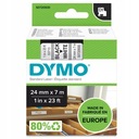 DYMO D1 53713 páska 24mm biela/čierna originál