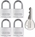 Visiaci zámok Titanium ABUS 4 x 727TI/40 Quad