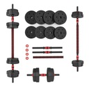 BARbell 15kg nastaviteľná záťaž SET 8 platní