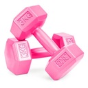 Činky 6KG SET 2x 3KG FITNESS PINK