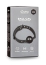 Knebel-Ball Gag s PVC loptičkou - čierny