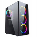 BLACK RGB GAMING HOUSING MIDI TOWER ATX sklo