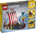 LEGO CREATOR VIKINGSKÁ LOĎ A MIDGARDSKÝ HAD 31132