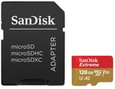 Pamäťová karta microSD SanDisk Extreme 128GB V30 A2