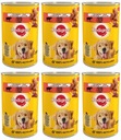 Pedigree Adult Hovädzie mäso v želé 6 x 400 g