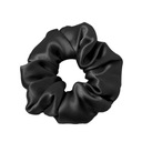 Hodvábna scrunchie na vlasy 100% SILK čierna ZADARMO