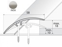 PRAH A75 58mm INOX 180cm