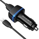 Borofone Nabíjačka do auta 2xUSB +Lightning