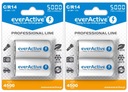 4x BATÉRIE EVERACTIVE R14 C 5000mAh