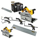 Ponorná píla 165 1300W DeWALT DWS520 + koľajnicové svorky