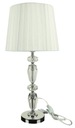 54c WHITE CRYSTAL SILVER LAMP Lampa Glamour