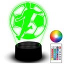 LED FUTBALOVÁ 3D NOČNÁ LAMPA DARČEK NÁZOV