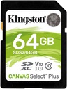 Pamäťová karta Kingston SDXC Canvas Select Plus 64 GB 100R Class 10 UHS-I