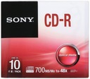 SONY CD-R 700MB 48x 10 kusov v krabiciach