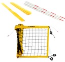 Volejbalová sieť PRO 9,5m PVC žltá s anténkami