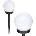 2x SLNEČNÁ GUĽOVÁ LAMPA ZÁHRADNÁ LAMPA MLIEČNE BIELY